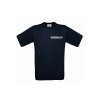 T-Shirt BUNDESPOLIZEI blau Aufdruckfarbe wei&szlig; M