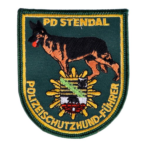 Abzeichen PD Stendal - Polizeischutzhund-Führer