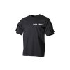 Tactical T-Shirt POLIZEI schwarz mit Flauschfl&auml;chen S