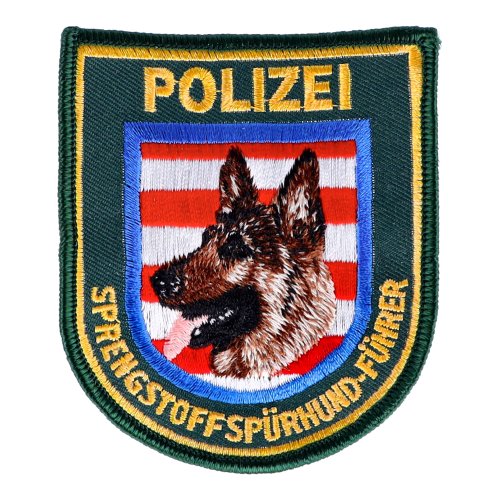 Abzeichen Polizei Th&uuml;ringen - Sprengstoffsp&uuml;rhundef&uuml;hrer (Sch&auml;ferhund)