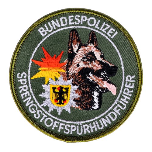 Polizei BAYERN Malinois Diensthundeführer K-9 DHF Abzeichen Patch München GRÜN 
