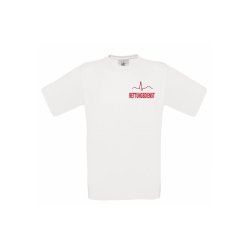 T-Shirt Rettungsdienst weiß Aufdruckfarbe...